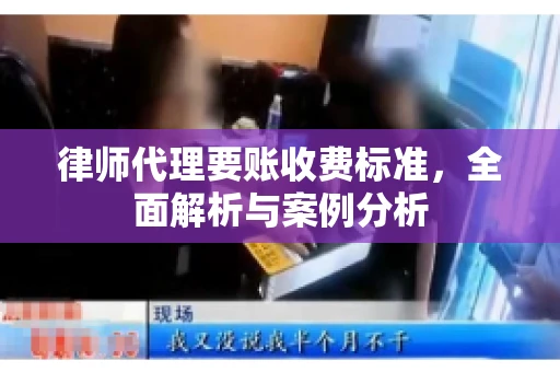 律师代理要账收费标准，全面解析与案例分析