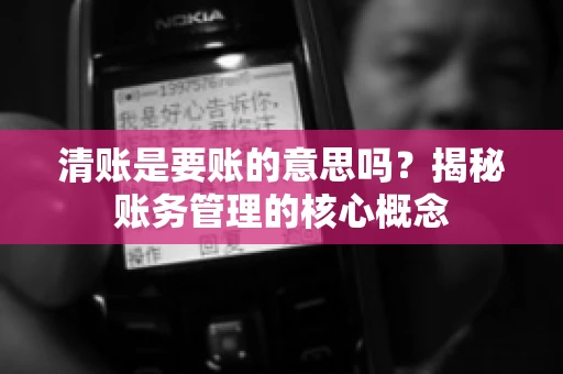 清账是要账的意思吗?揭秘账务管理的核心概念 清账是要账的意思吗?揭秘账务管理的核心概念
