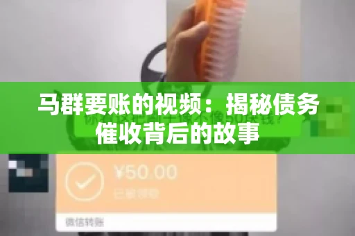马群要账的视频：揭秘债务催收背后的故事