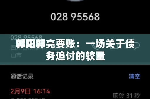 郭阳郭亮要账：一场关于债务追讨的较量
